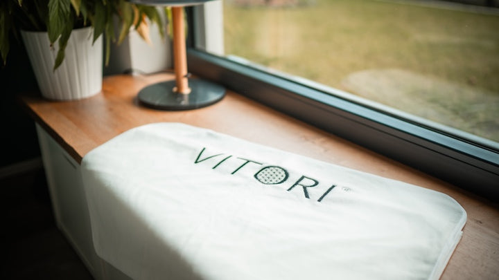 Bezug für Kristallmatte - weiß - Stickmotiv Vitori