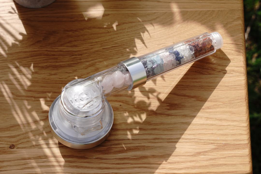 Ansicht: Kristall-Duschkopf liegend