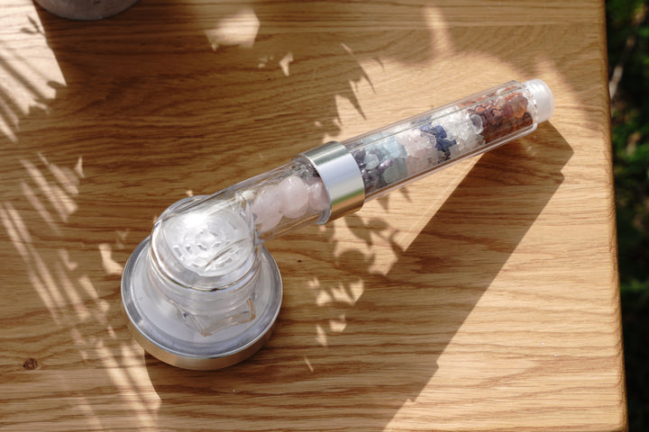 Ansicht: Kristall-Duschkopf liegend