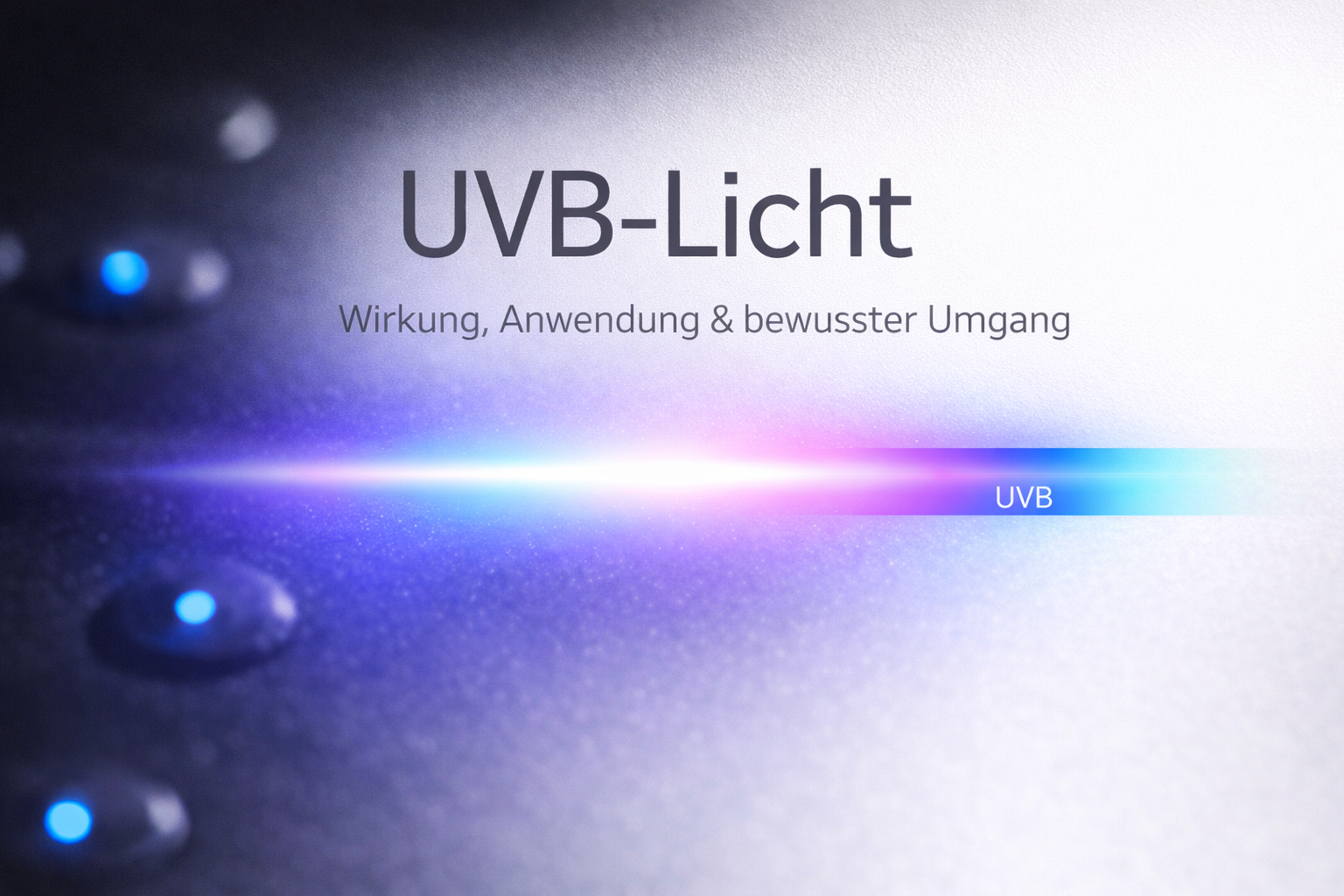 UVB-Licht – Wirkung, Anwendung & bewusster Umgang